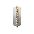 Bracciale donna in oro giallo 18kt con perle bianche