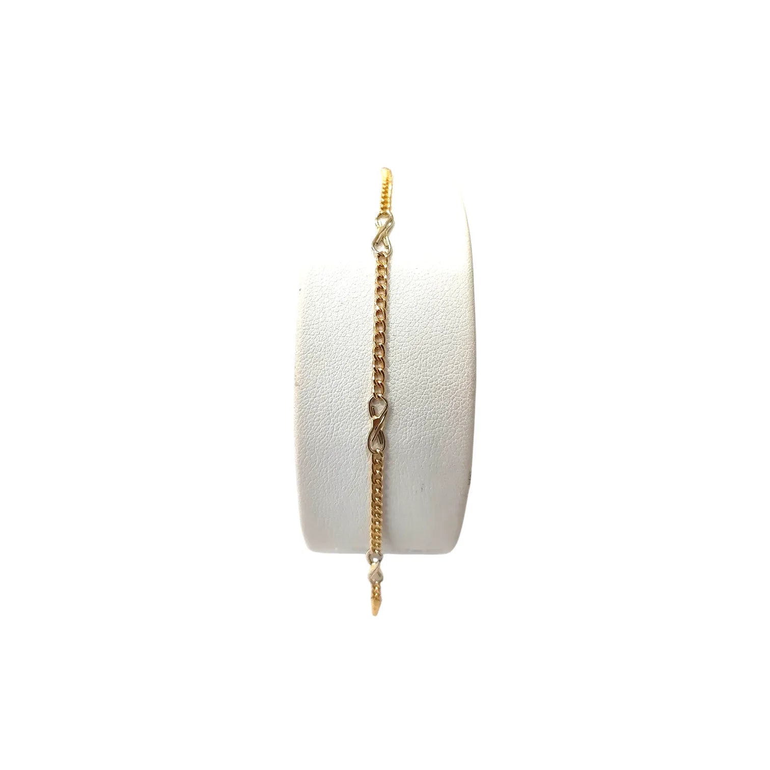 Damenarmband aus 18 Karat Gelbgold mit Unendlichkeits-Symbolen