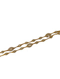 Bracciale donna in oro giallo 18kt effetto seta e pietre