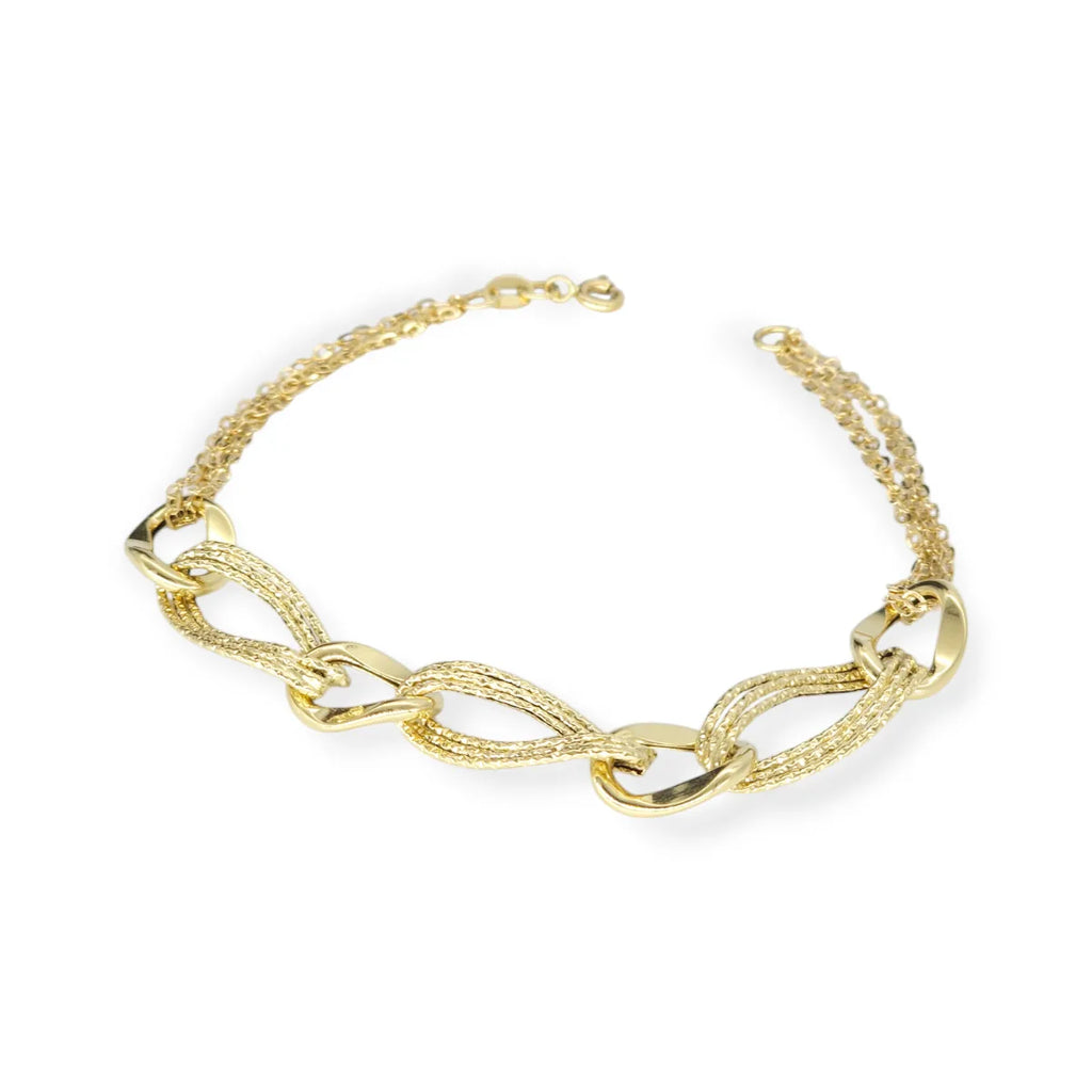 Bracciale donna in oro giallo 18kt elegante
