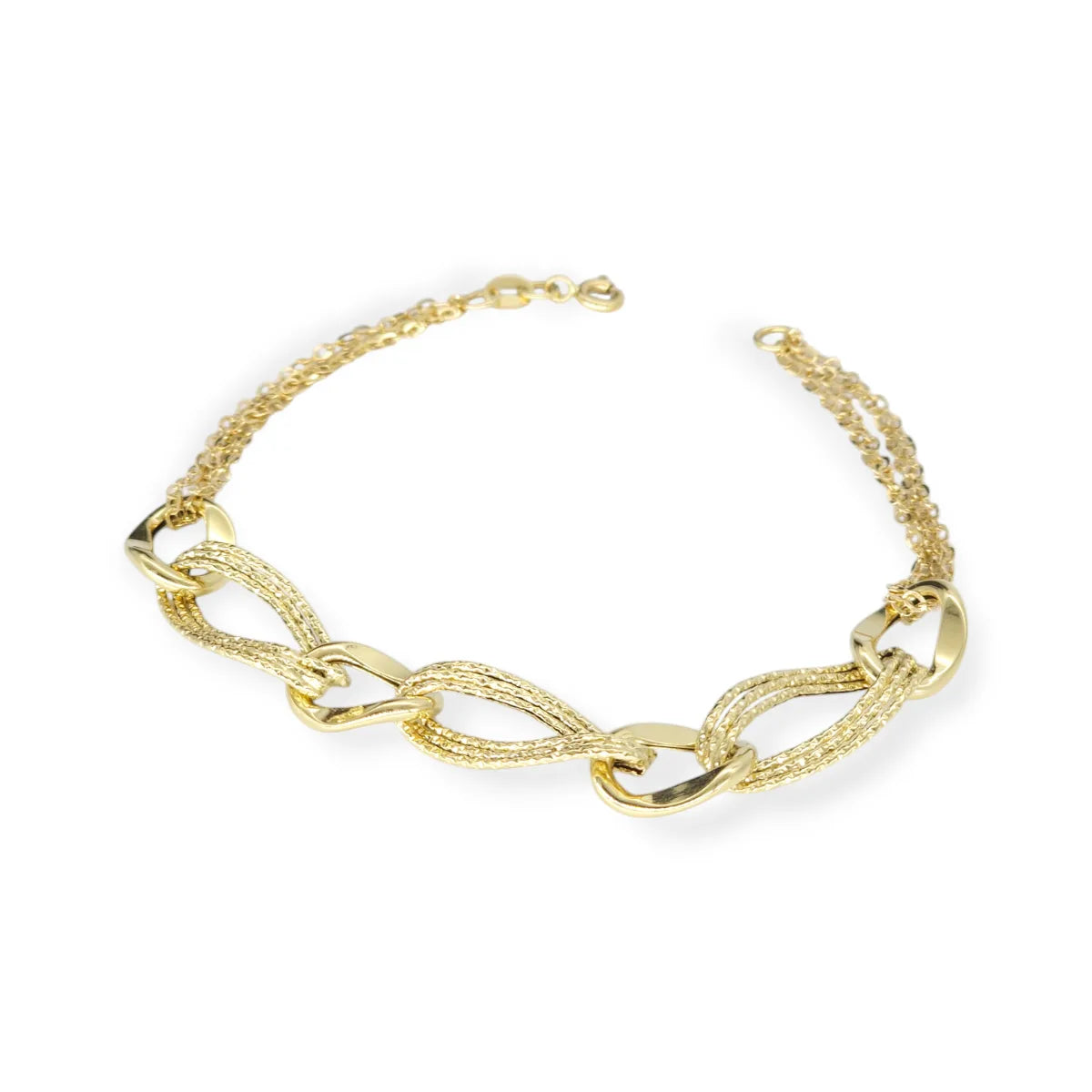 Bracciale donna in oro giallo 18kt elegante