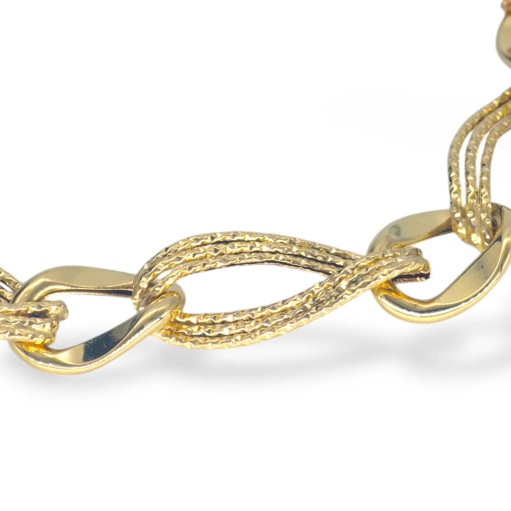 Bracciale donna in oro giallo 18kt elegante