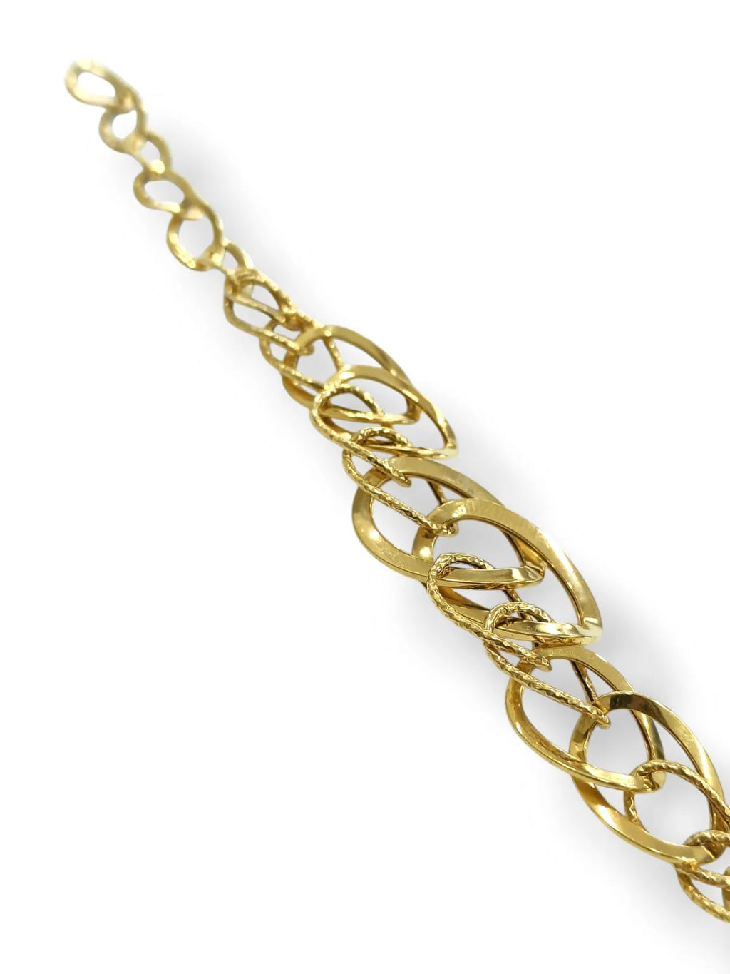 Damenarmband, 9 Karat Gelbgold, Igold-Kettengeflecht
