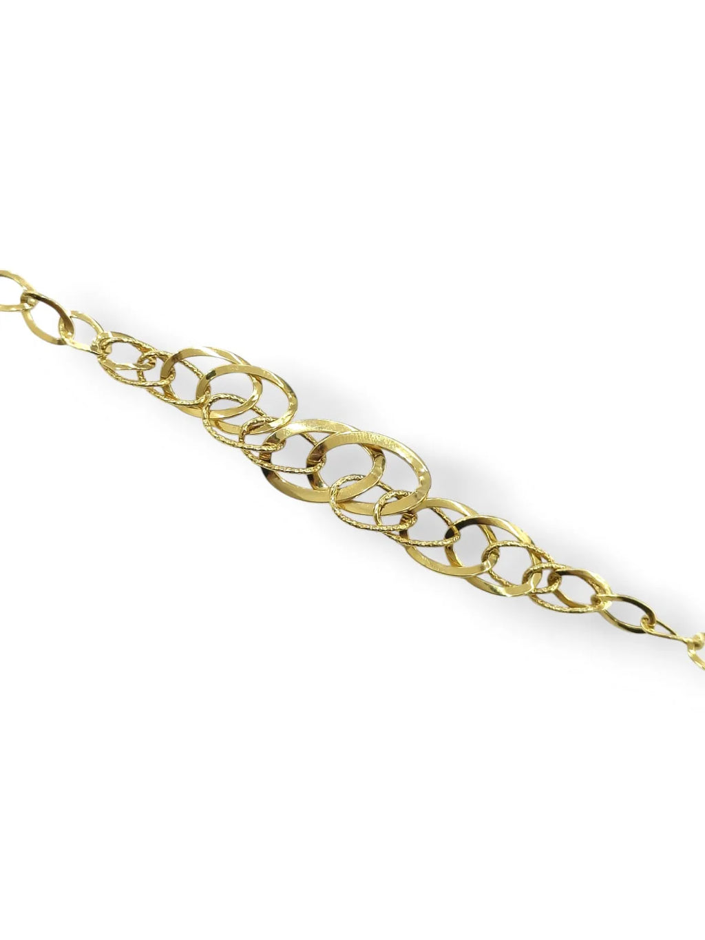 Damenarmband, 9 Karat Gelbgold, Igold-Kettengeflecht