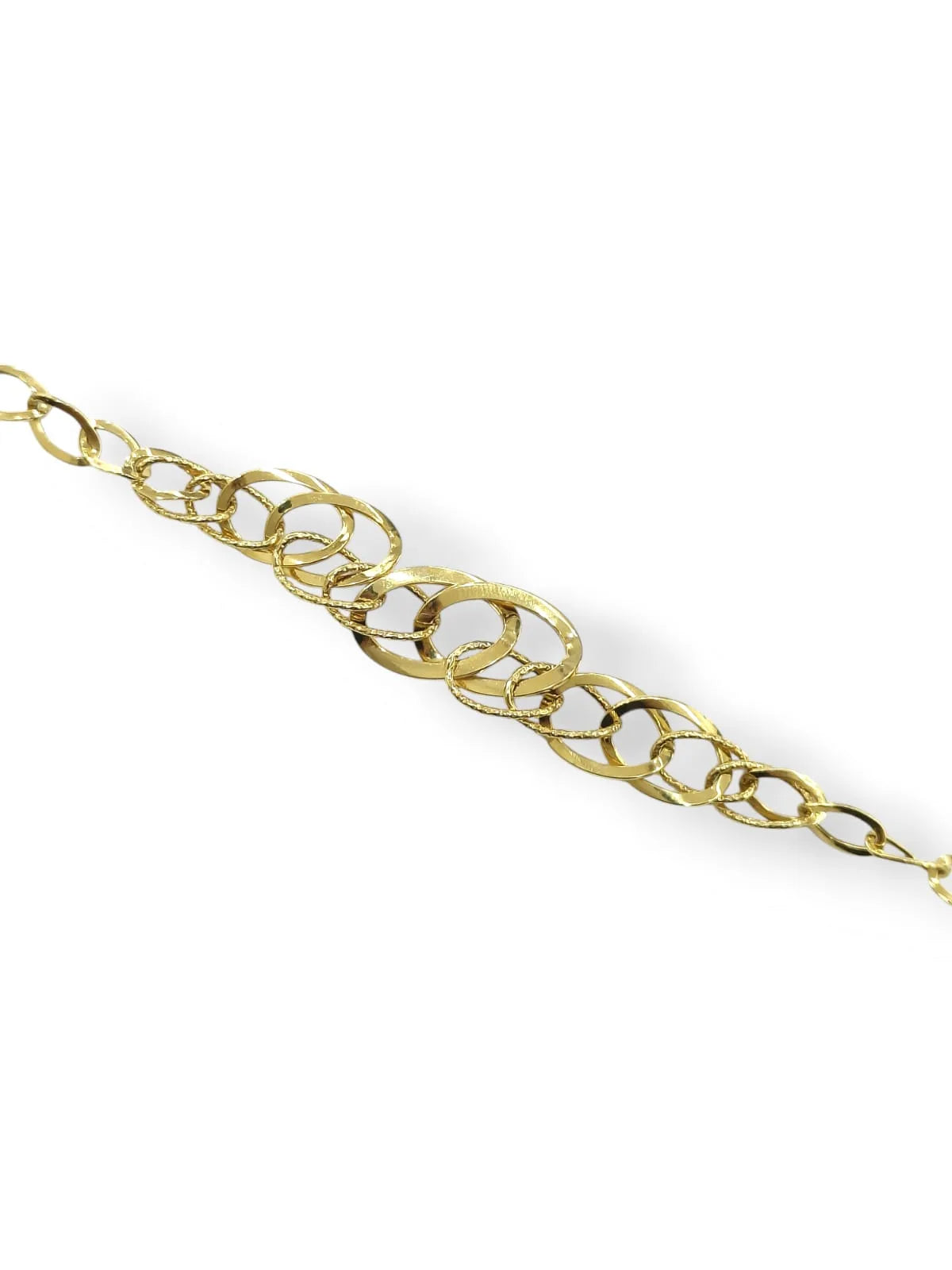 Damenarmband, 9 Karat Gelbgold, Igold-Kettengeflecht