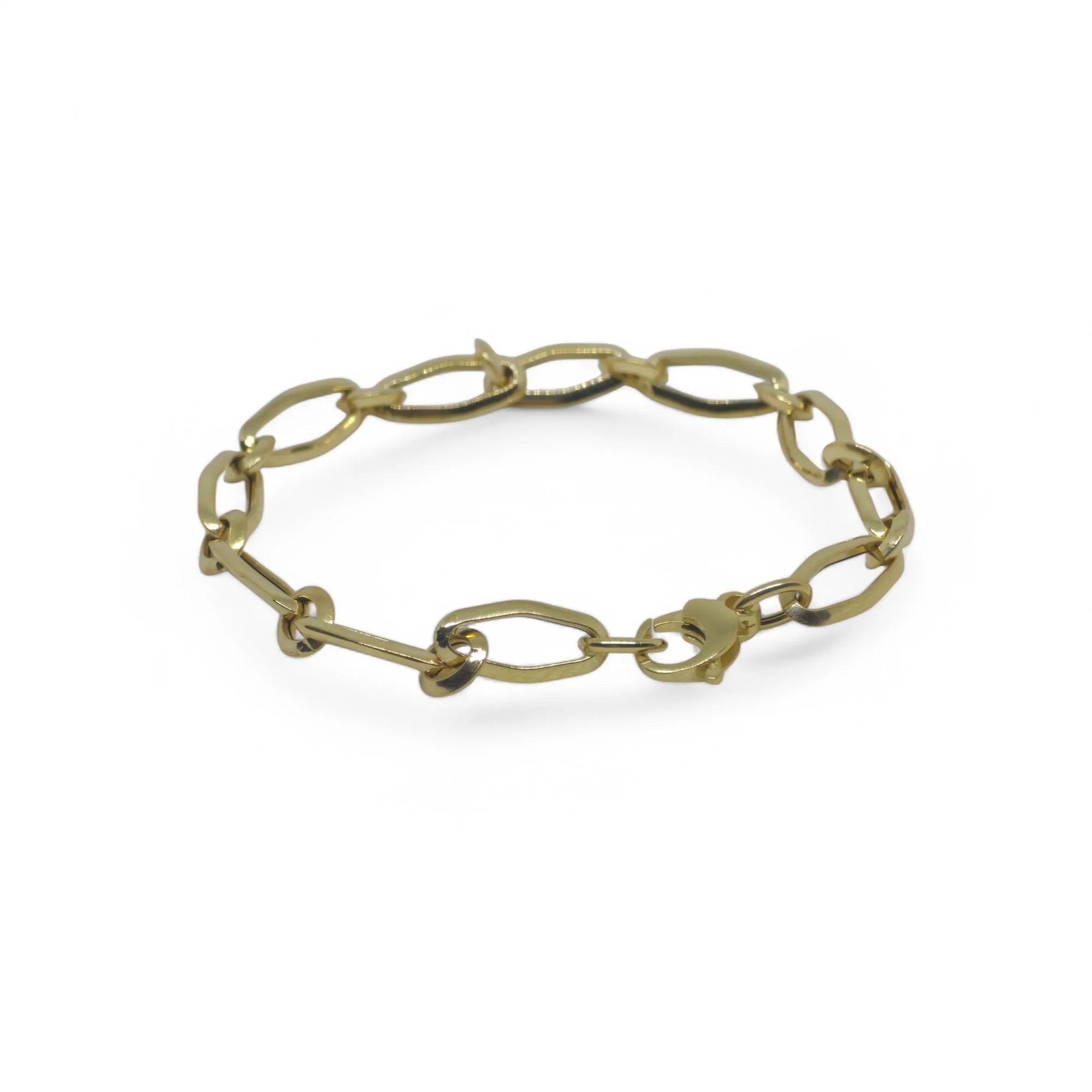 Bracciale donna in oro giallo 9 kt a catena classica
