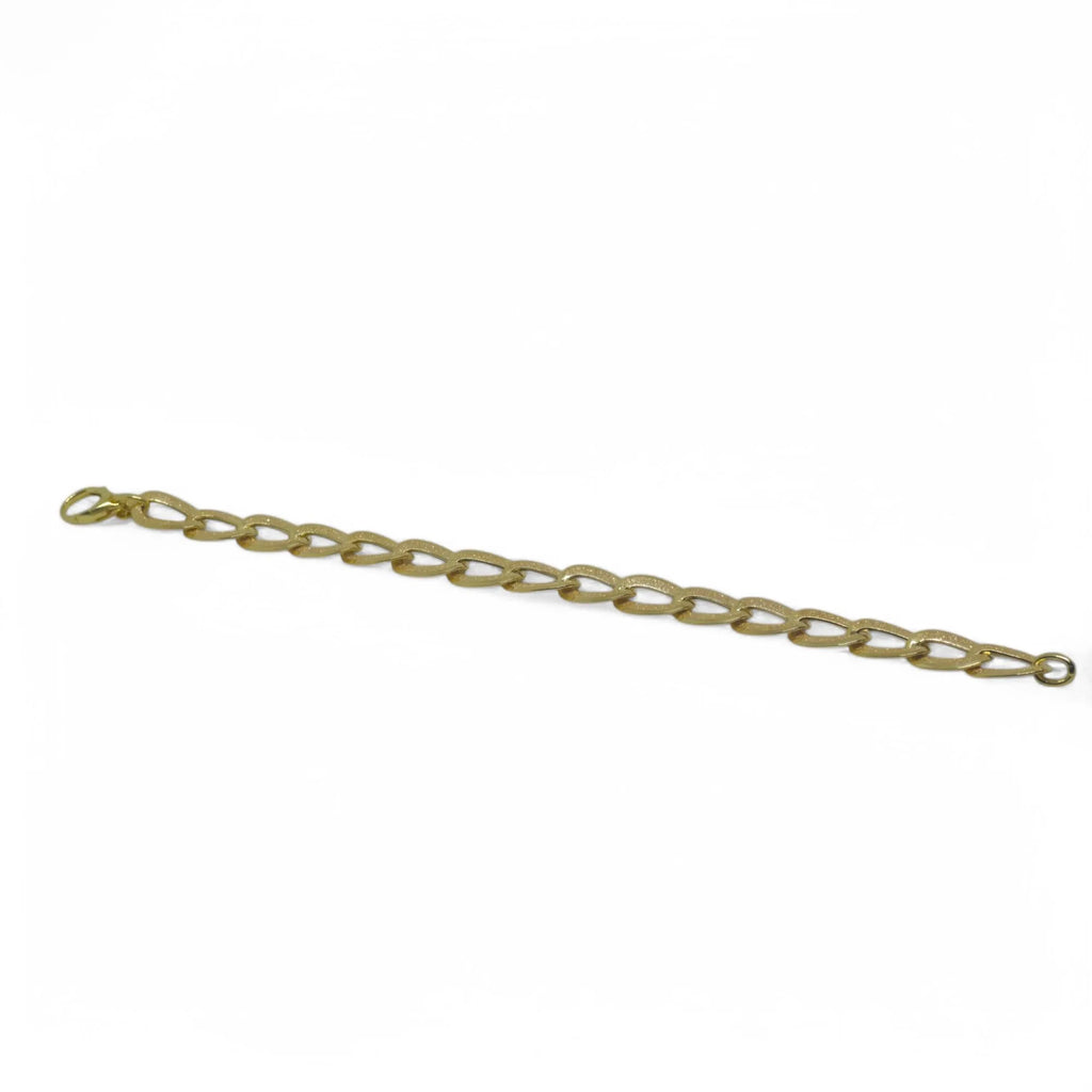 Bracciale donna in oro giallo 9 kt a catena classica liscia