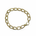 Bracciale donna in oro giallo 9 kt a catena classica liscia