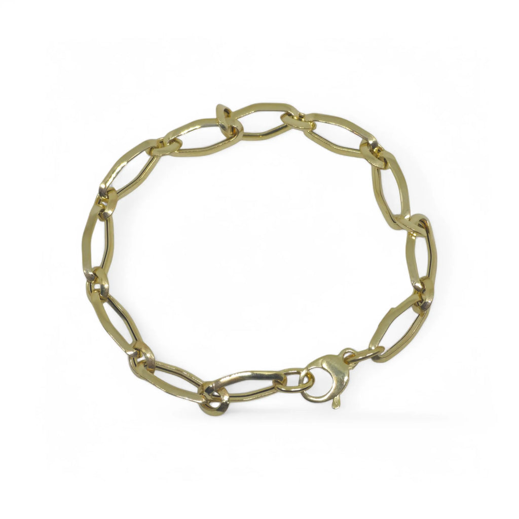 Bracciale donna in oro giallo 9 kt a catena classica