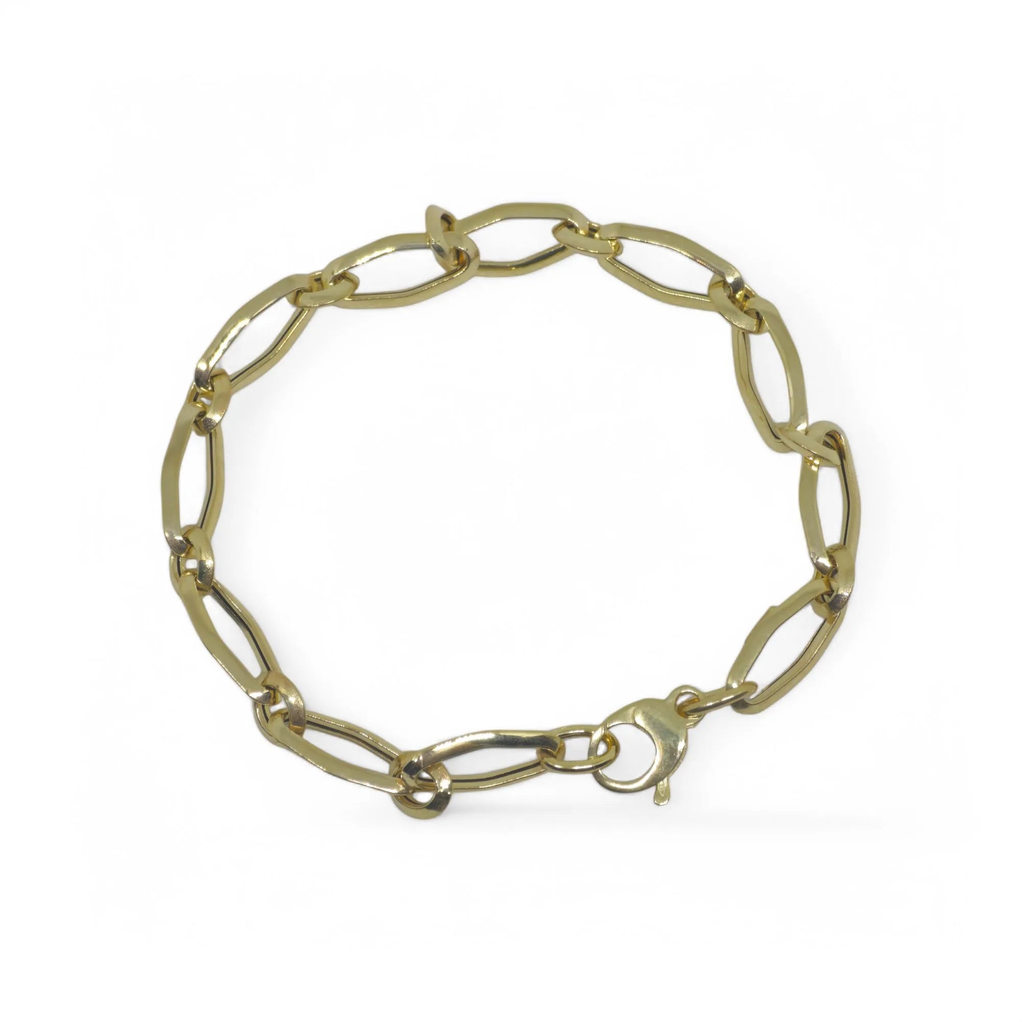 Bracciale donna in oro giallo 9 kt a catena classica