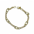 Bracciale donna in oro giallo 9 kt a catena lavorata