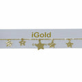 Bracciale donna in oro giallo 9 kt con pendenti stella