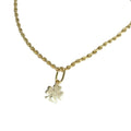Bracciale donna in oro giallo con quadrifoglio 18kt