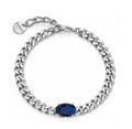 Bracciale donna kiara con pietra blu kbrd1803b