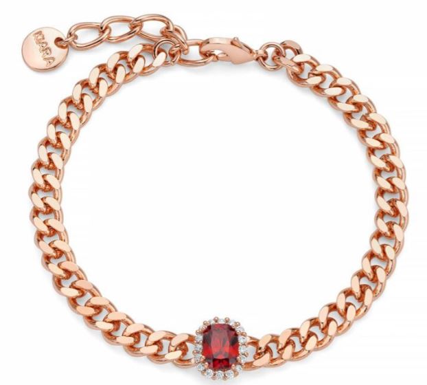 Bracciale donna kiara in acciaio e zirconi kbrd1808r