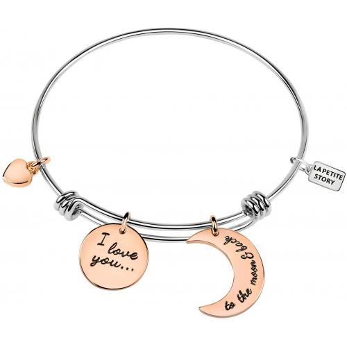 Bracciale donna la petite story bangle rigido luna - LPS05APZ07