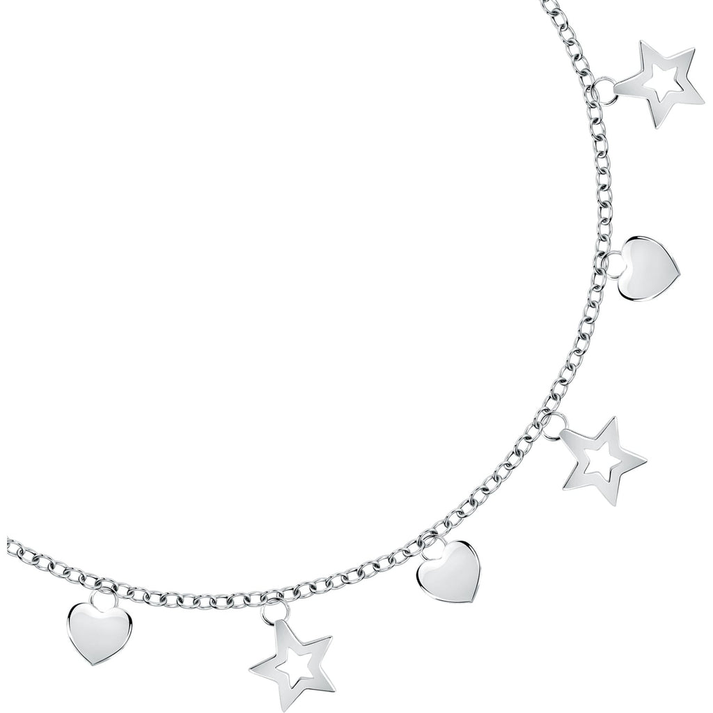 Bracciale donna la petite story in argento con cuore e stella lps05awv14