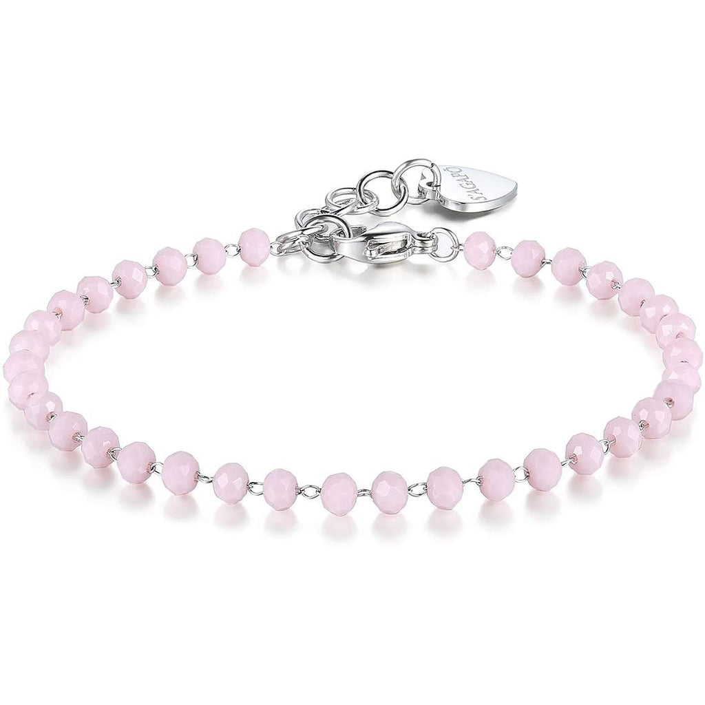Bracciale donna sfere lilla gioielli Sagapò HAPPY shac64