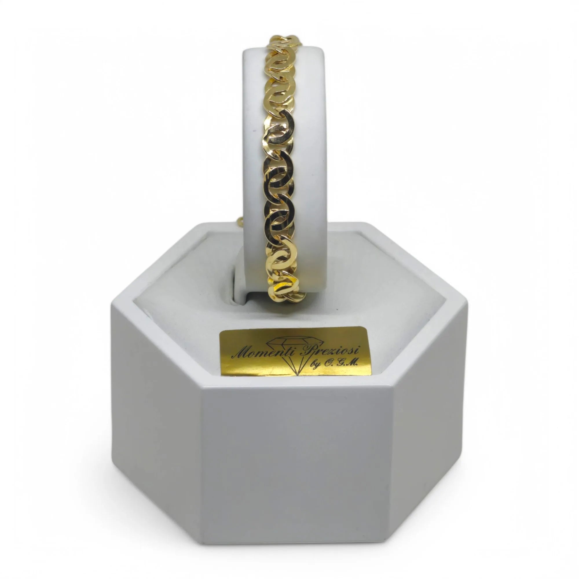 Bracciale donna stile moderno in oro giallo 18 carati