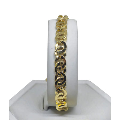 Bracciale donna stile moderno in oro giallo 18 carati