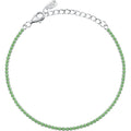 Damen-Tennisarmband Le petite story grün aus Silber lps05awv36
