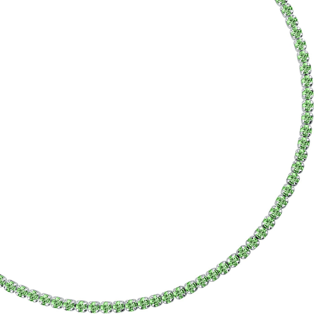 Damen-Tennisarmband Le petite story grün aus Silber lps05awv36