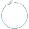 Damen Tennisarmband aus Silber mit blauen Steinen Le petite story lps05awv35