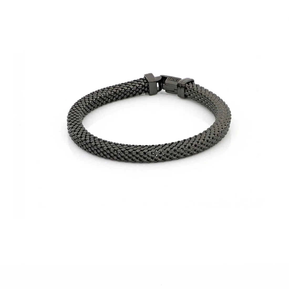 Bracciale donna tubolare quadrato Unoaerre in bronzo nero 1705