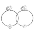 Bracciale doppio donna gioielli Sagapò Me You sey25 quadrifoglio