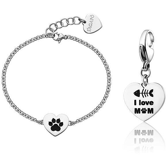 Bracciale e portachiave mamma gioielli Sagapò Me You sey24