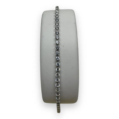 Bracciale iGold Tennis Oro Bianco 9KT con Zirconi bianchi