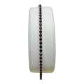 Bracciale iGold Tennis in Oro Bianco 375 9 KT con Zirconi Magenta