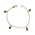 Bracciale in Oro 18 Carati 750 con Coccinelle Smaltate