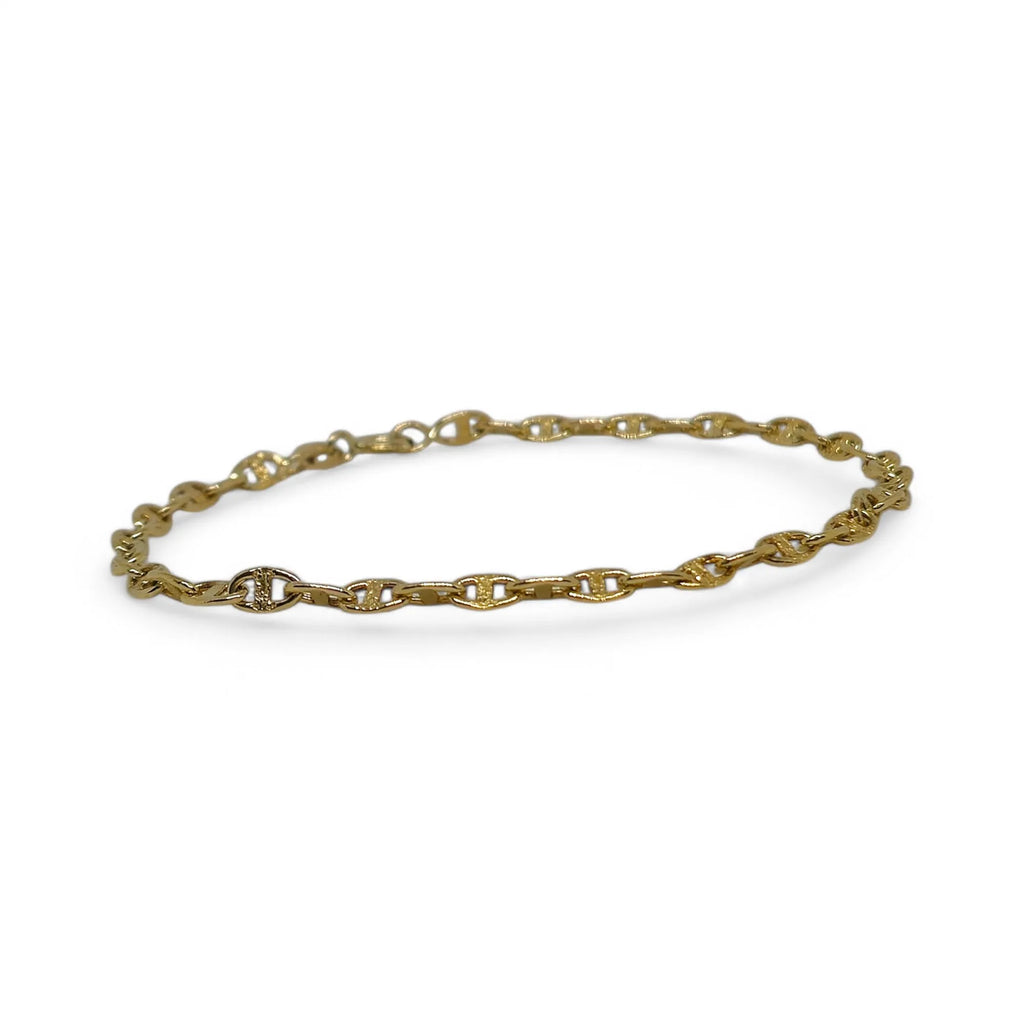 Bracciale in Oro 18kt 750 Maglia Marina Eleganza e Stile Nautico