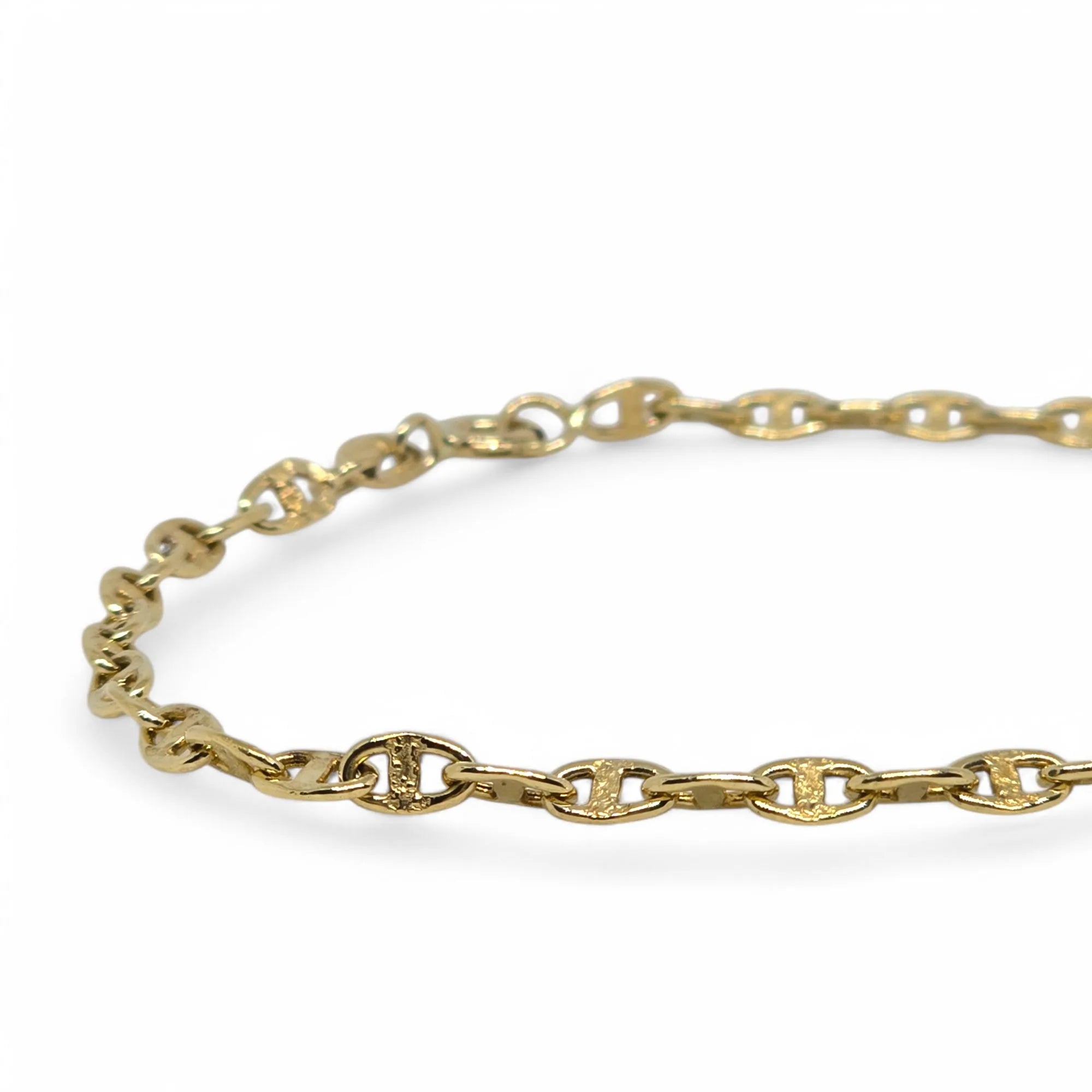 Bracciale in Oro 18kt 750 Maglia Marina Eleganza e Stile Nautico