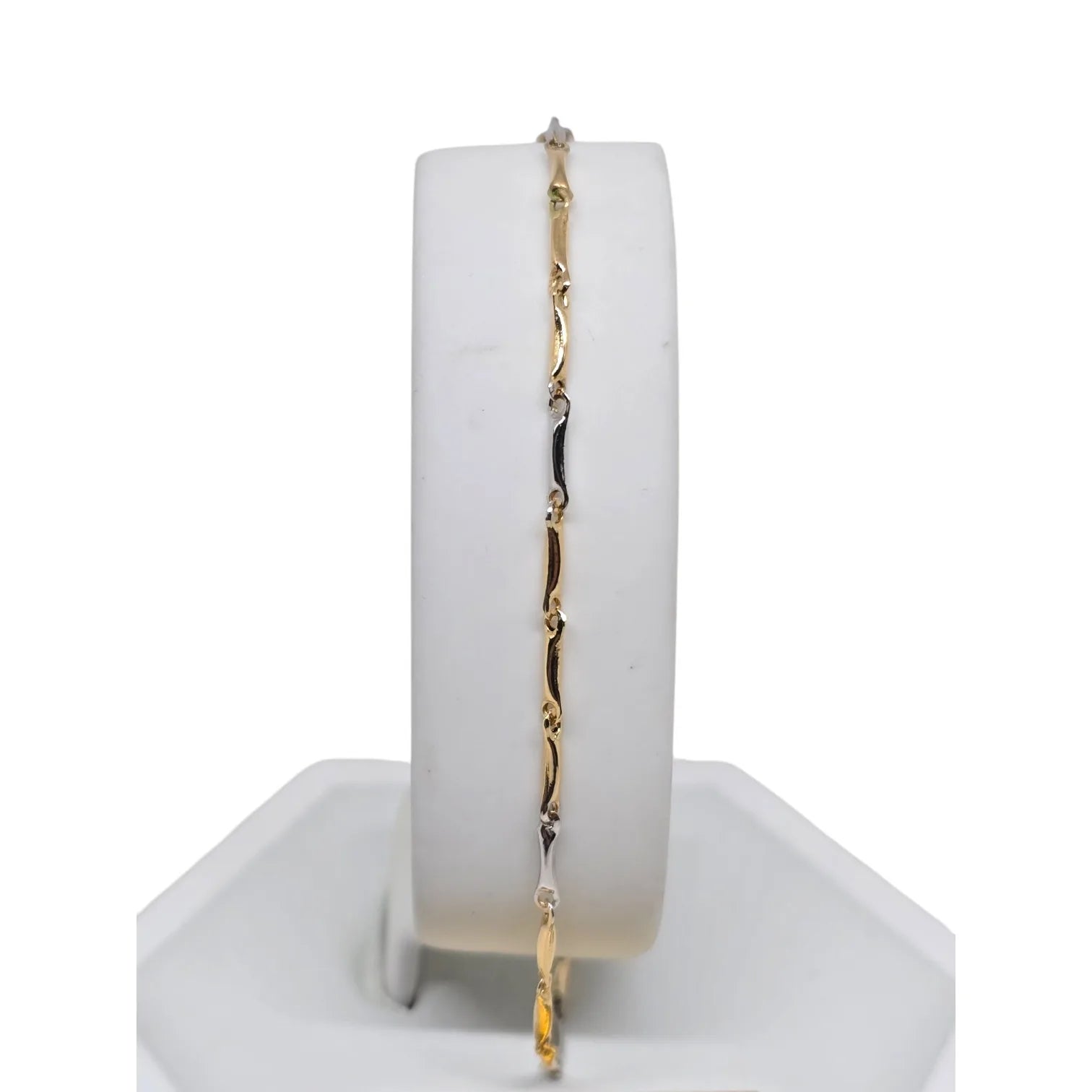 Bracciale in Oro 18kt Bicolore (Oro Giallo e Bianco) – Eleganza e Raffinatezza
