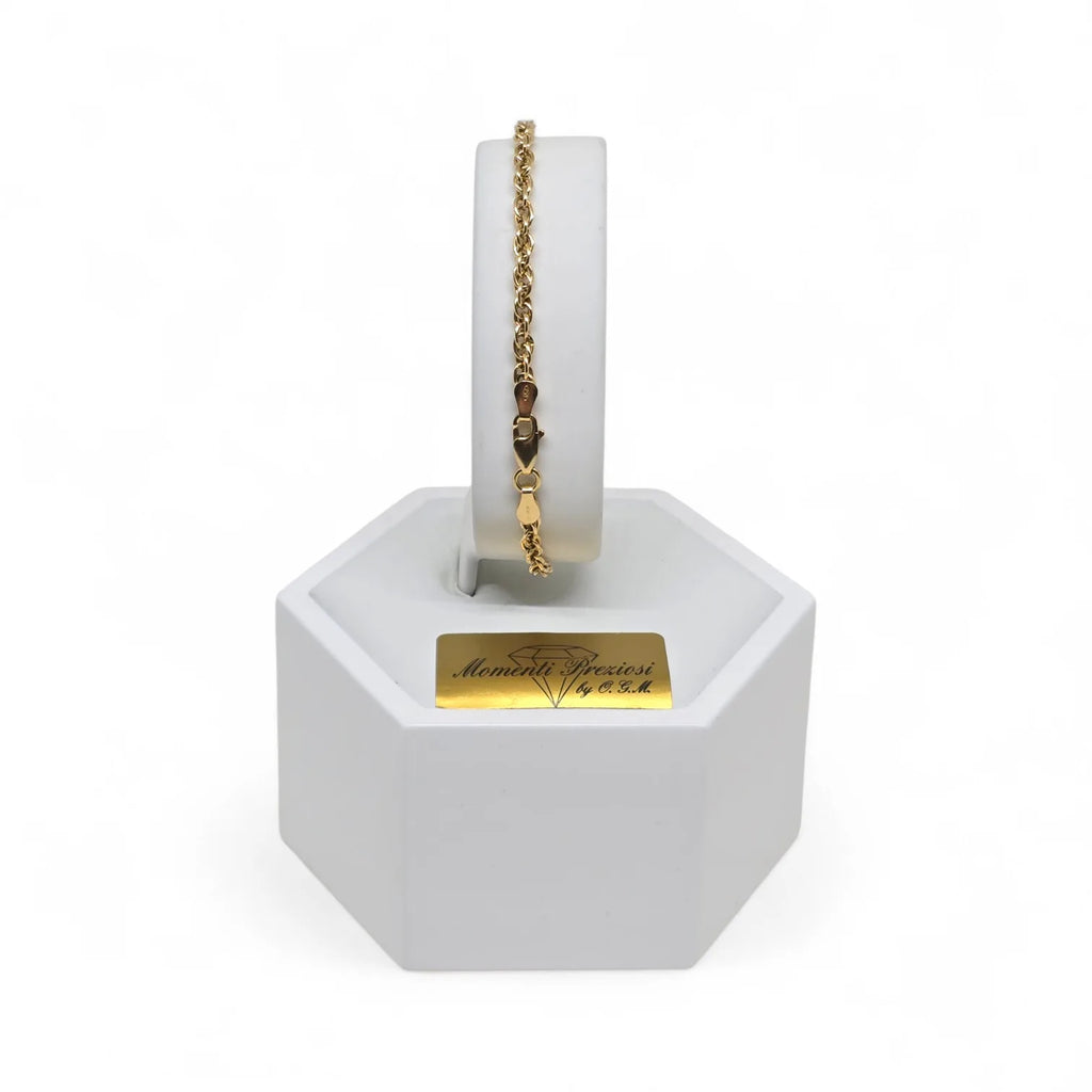 Bracciale in Oro 18kt Giallo a catena – Eleganza e Resistenza