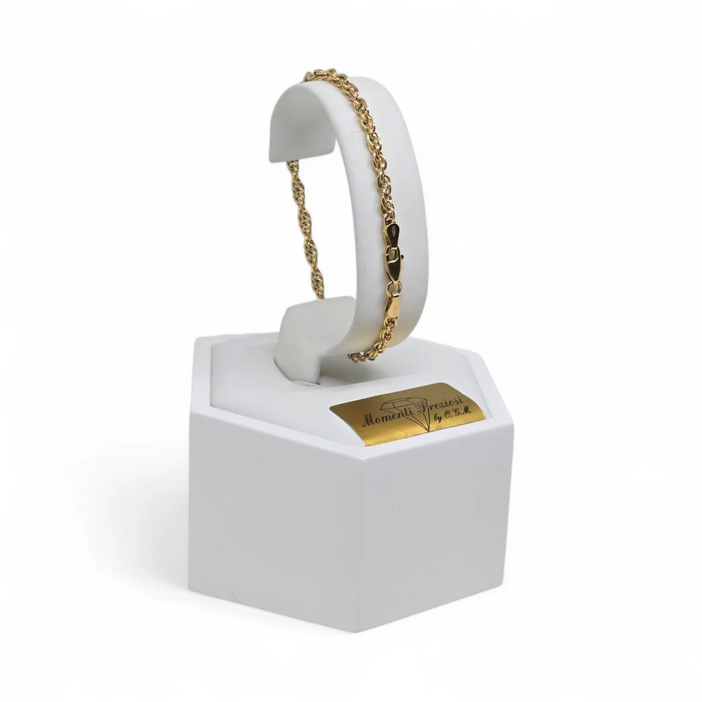 Bracciale in Oro 18kt Giallo a catena – Eleganza e Resistenza
