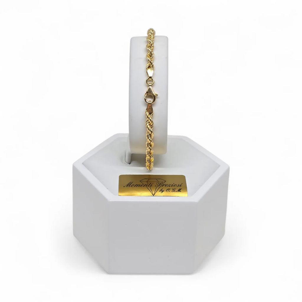 Bracciale in Oro giallo 18kt con Maglia a Funetta