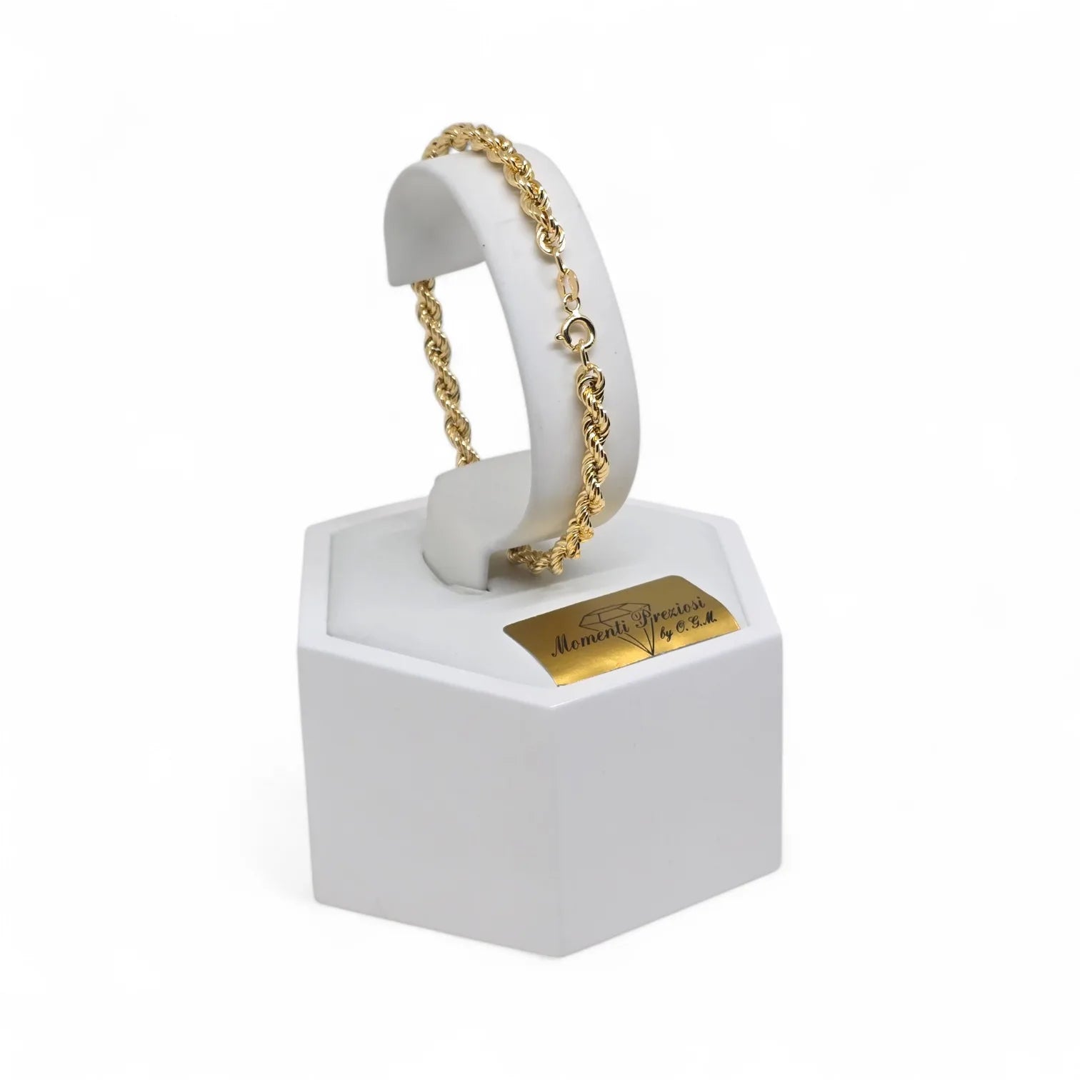 Bracciale in Oro 18kt Giallo con Maglia a Funetta – Eleganza e Modernità