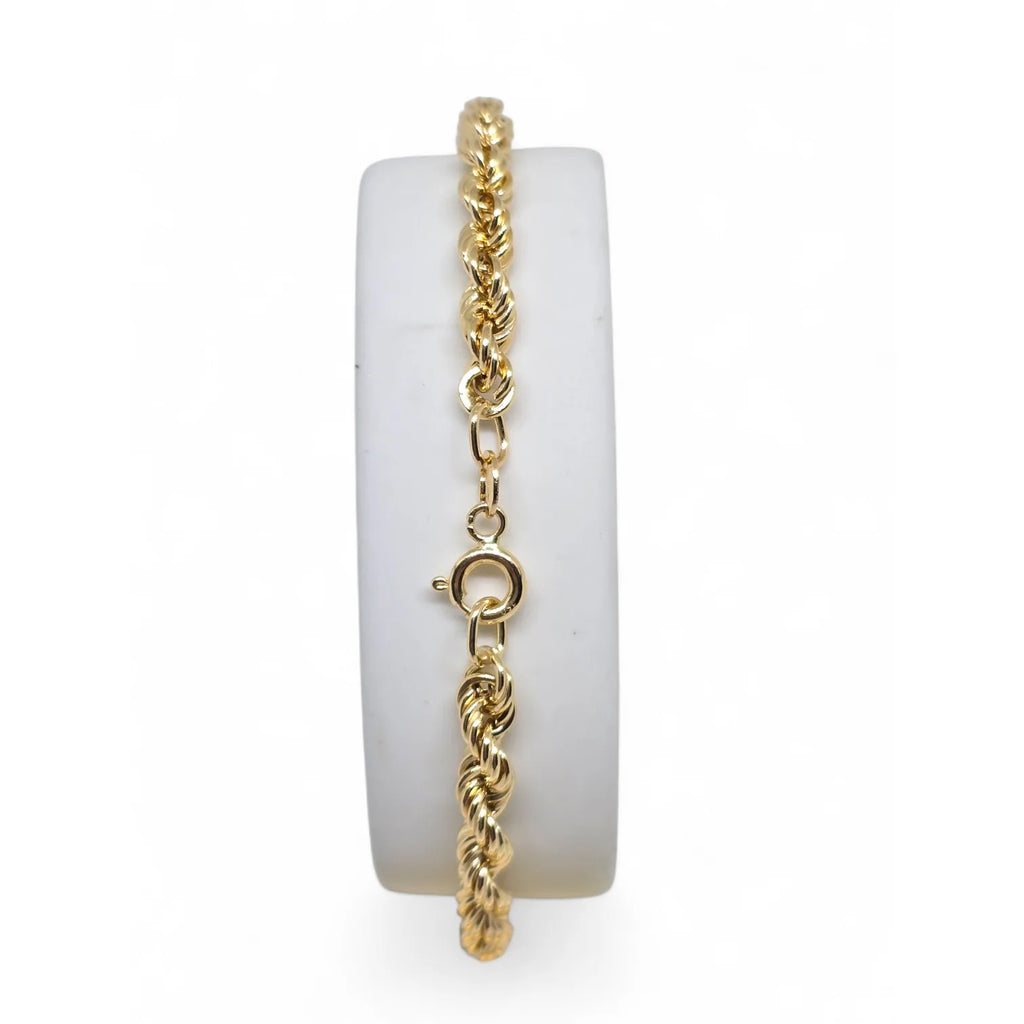 Bracciale in Oro 18kt Giallo con Maglia a Funetta – Eleganza e Modernità