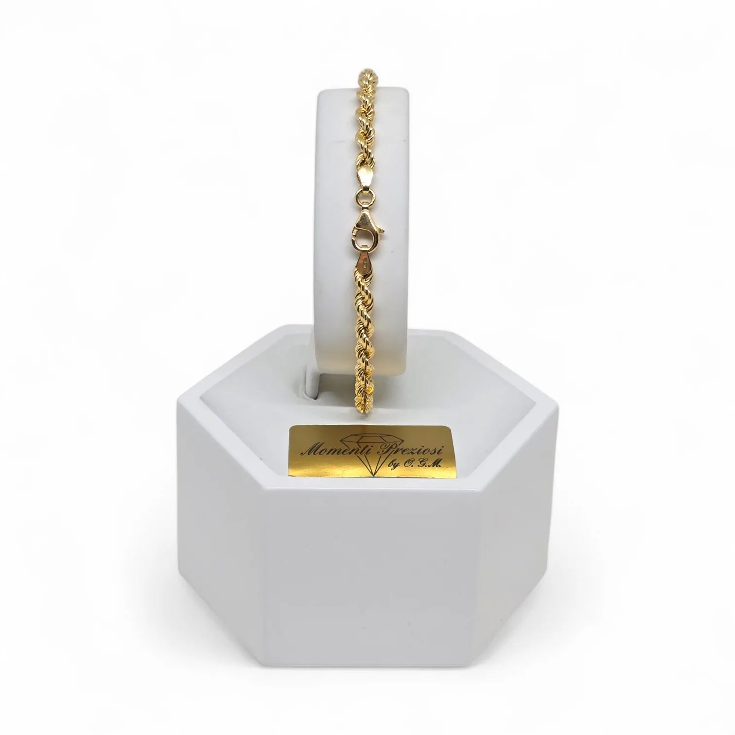 Bracciale in Oro 18kt Giallo con Maglia a Funetta leggero