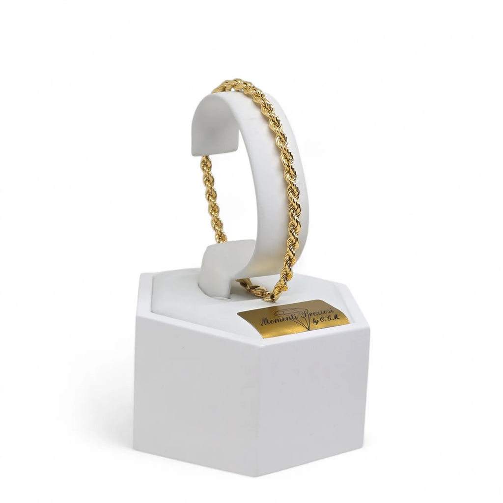 Bracciale in Oro 18kt Giallo con Maglia a Funetta leggero