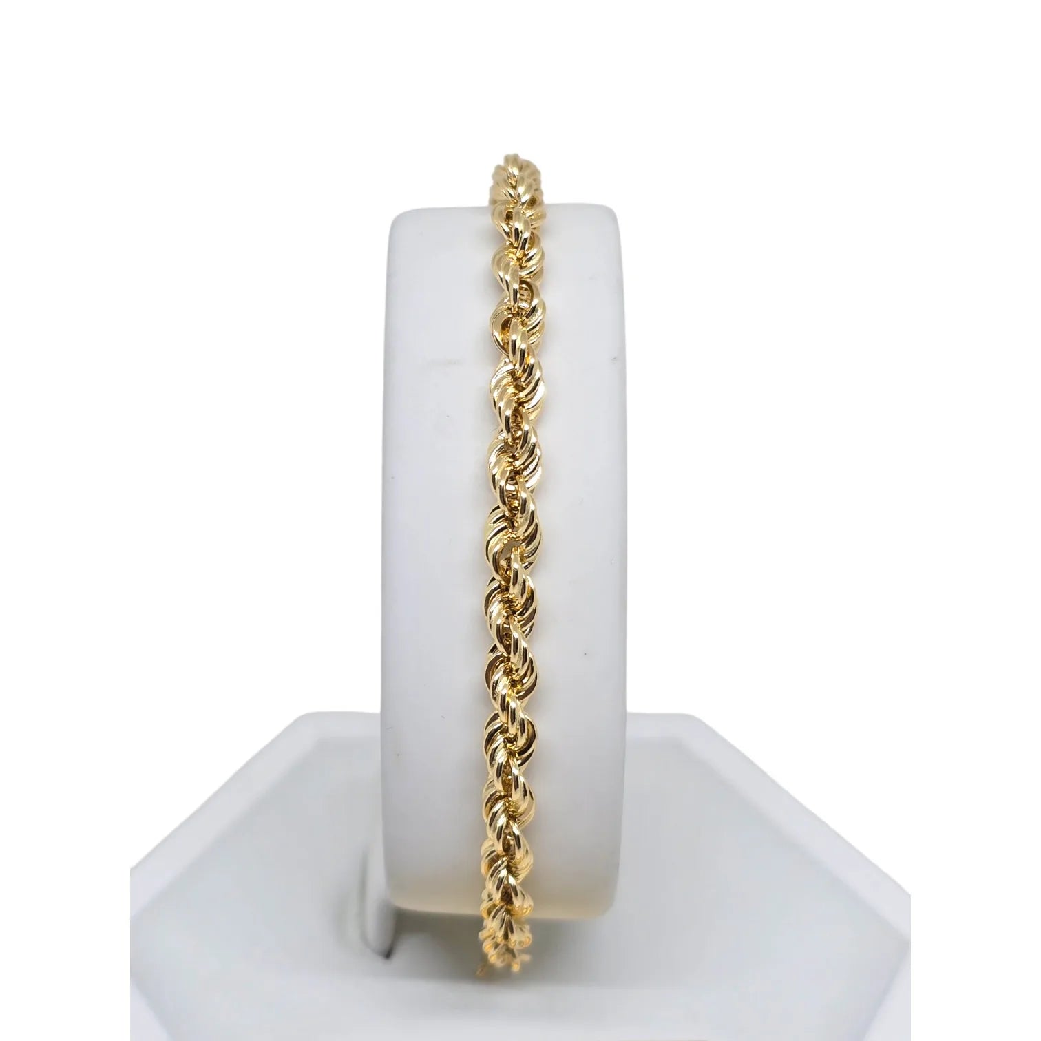 Bracciale leggero in Oro 18kt Giallo con Maglia a Funetta