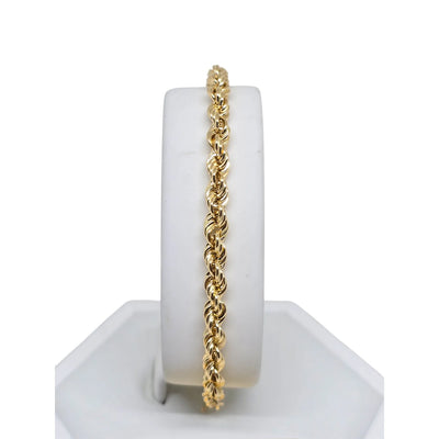 Bracciale leggero in Oro 18kt Giallo con Maglia a Funetta