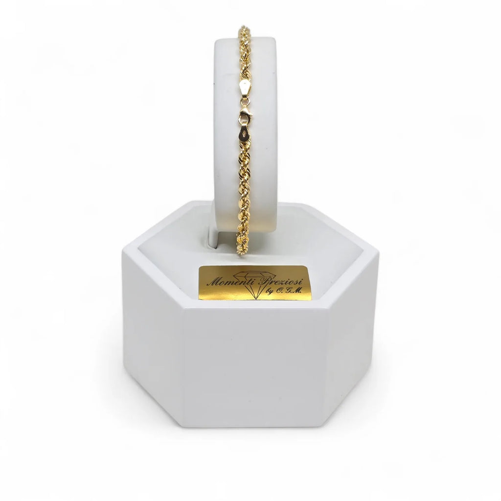 Bracciale in Oro 18kt Giallo con Maglia a Funetta – Eleganza e Raffinatezza
