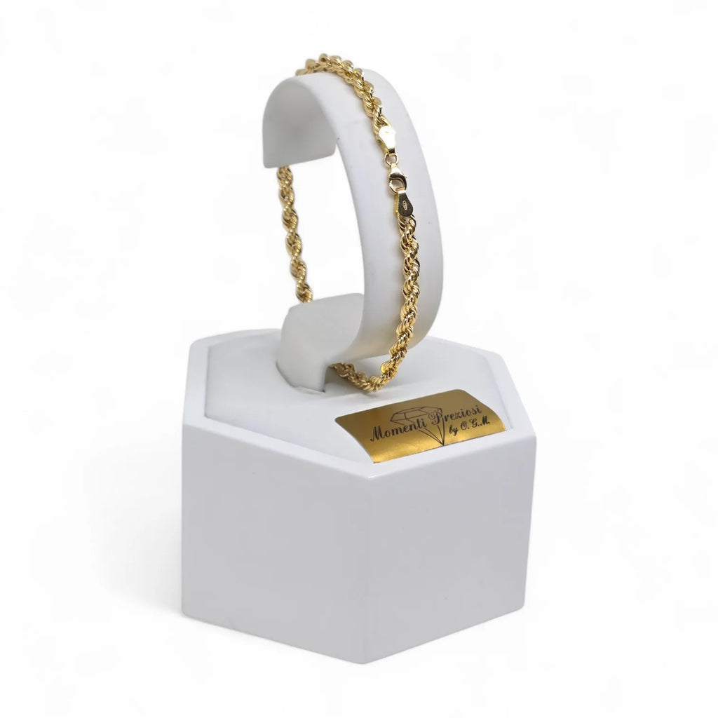 Bracciale in Oro 18kt Giallo con Maglia a Funetta – Eleganza e Raffinatezza