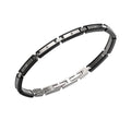 Herren-Armband aus Edelstahl mit Diamanten Bikkembergs PERB19BW