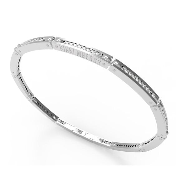 Bracciale in acciaio uomo con diamanti Bikkembergs PERB24WW