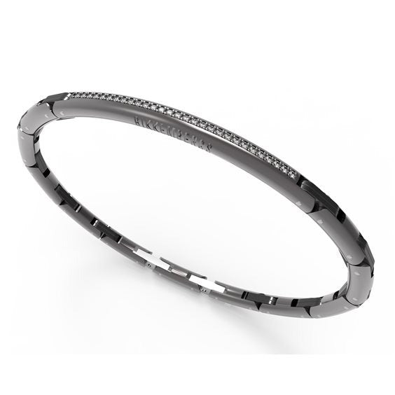 Bracciale in acciaio uomo con diamanti Bikkembergs PERB25WB